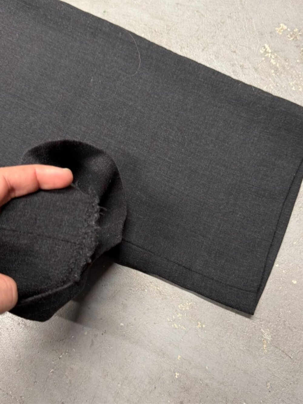 Jack Victor Dress Pants Grey Wool Trousers Soft Hopsack 34x29 - Picture 5 of 9